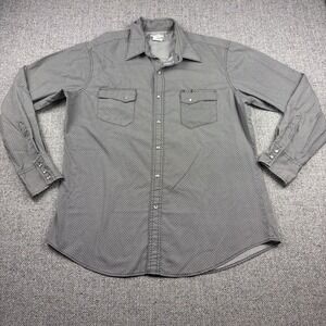 Wrangler Wrancher Western Pearl Snaps Long Sleeve Shirt Men's